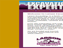 Tablet Screenshot of larsonexcavating.com